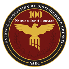 nadc national association of distinguished counsel top 100 nation's top attorneys